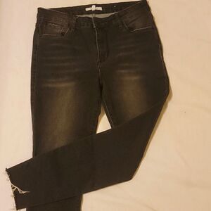STS blue black cropped jeans size 27
